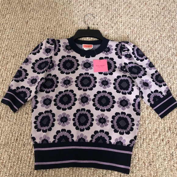 Kate Spade Geo Floral Sweater 